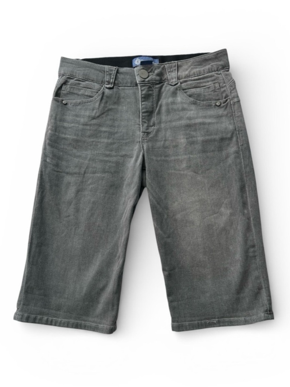 Democracy Gray Denim Stretchy Women’s Bermuda Shorts - 8